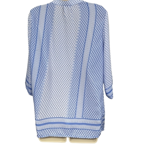 Norm Thompson Printed Tunic Popover Sz PM - Picture 2 of 13